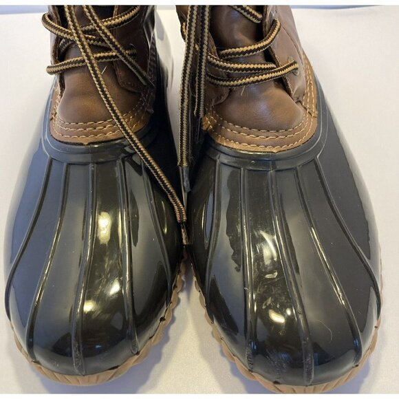 Sporto The Original Duck Boot Womens Ariel Faux Leather Waterproof Rain Boot-10M - Picture 4 of 13